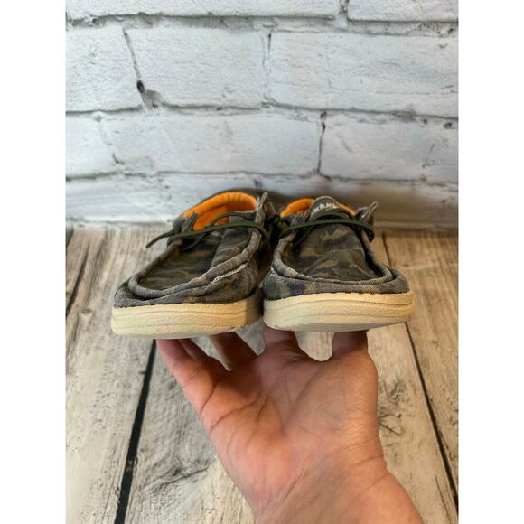 HEYDUDE Boy’s Wally Musk Camodino Shoes / Size: Y6-L7 - Picture 5 of 8